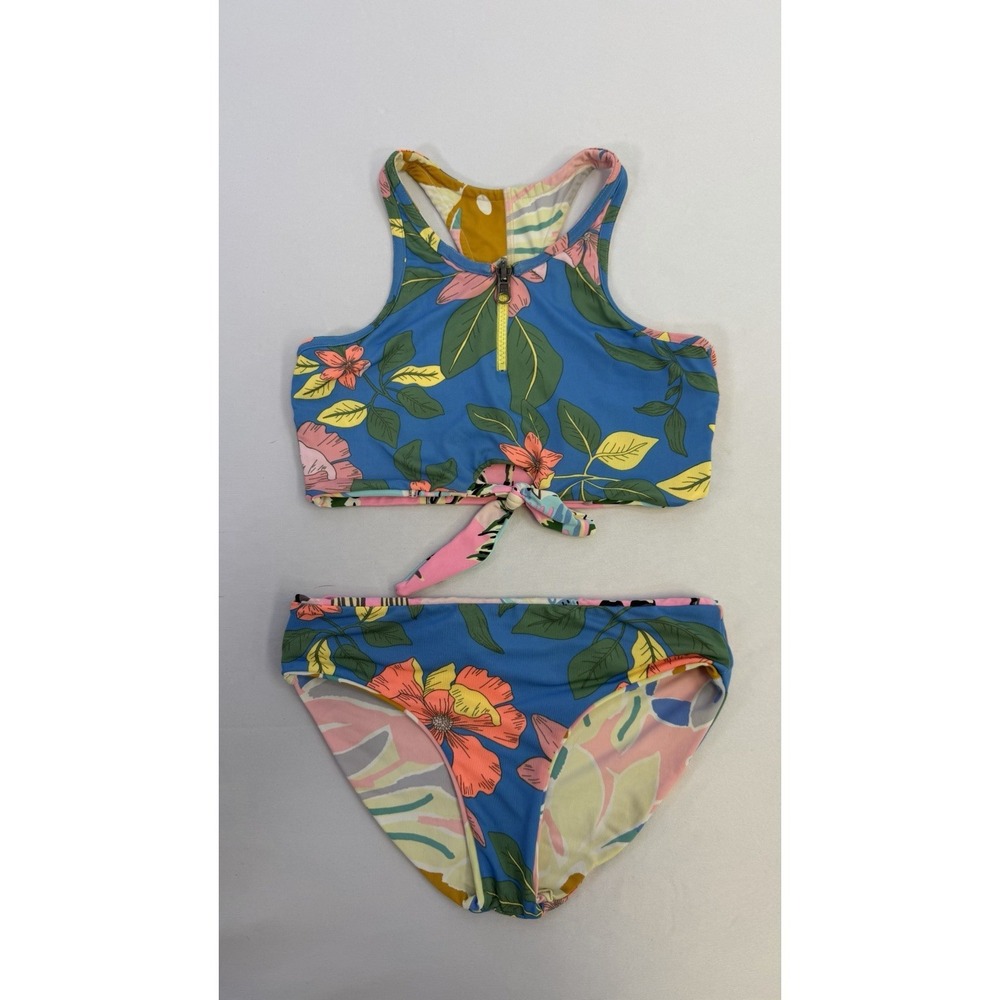 Maaji Girls 2 Piece Bikini Swimsuit Colorful Reversible Sz 10 EUC Beach Pool - Picture 6 of 8